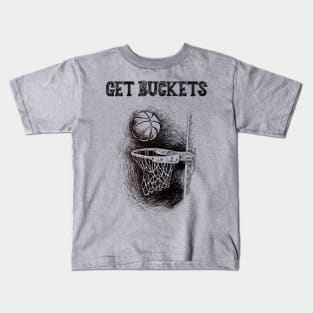 Get Buckets! Kids T-Shirt